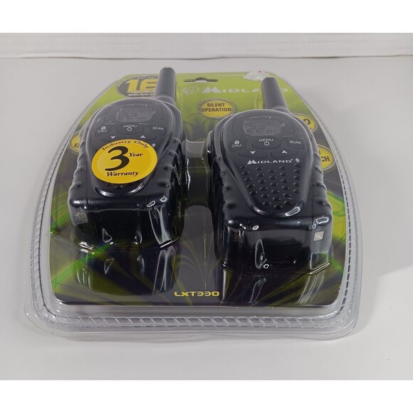 Midland LXT330 Two Way Radios Walkie Talkies 22 Channels Up To 16 Mile Black New - Picture 6 of 9